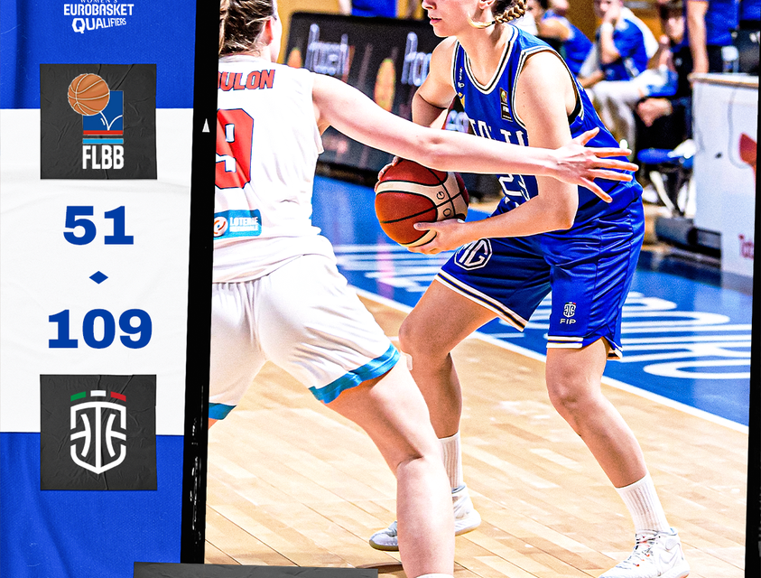 EuroBasket Women 2023 Qualifiers, Lussemburgo-Italia 51-109