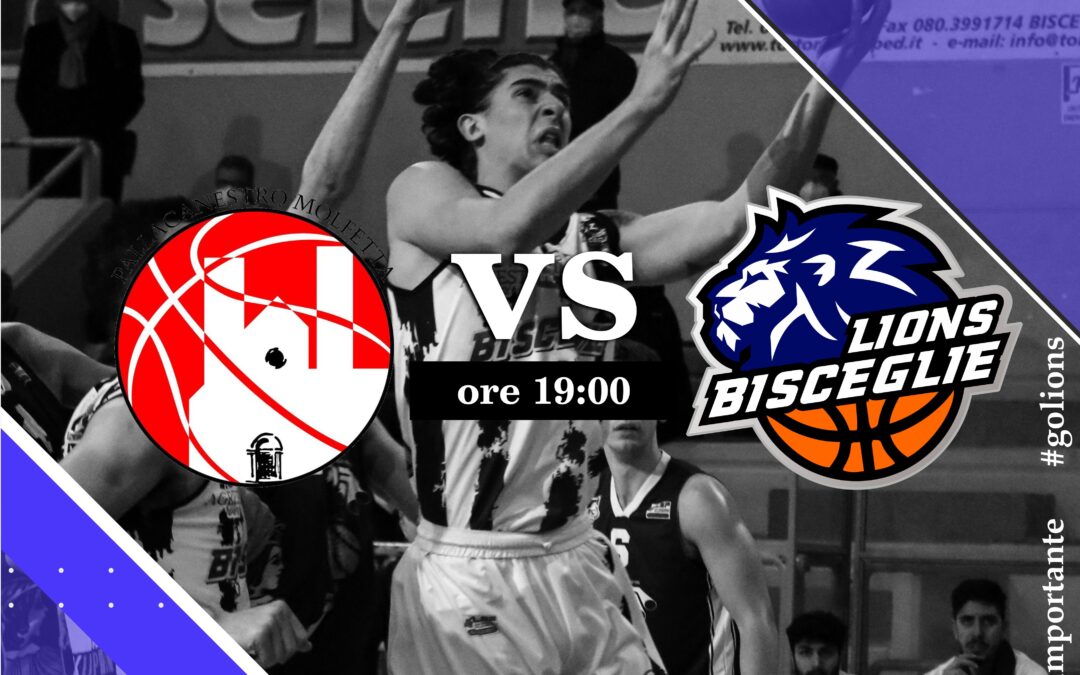 Pallacanestro Molfetta-Lions Bisceglie, il match program