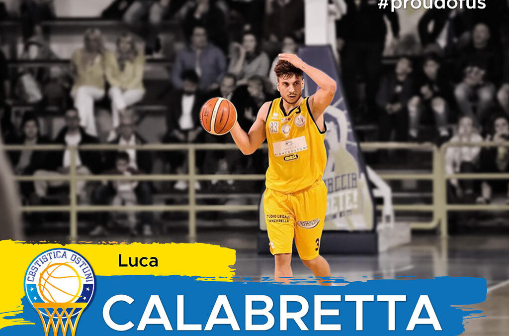 Luca Calabretta e la Cestistica Ostuni ancora insieme