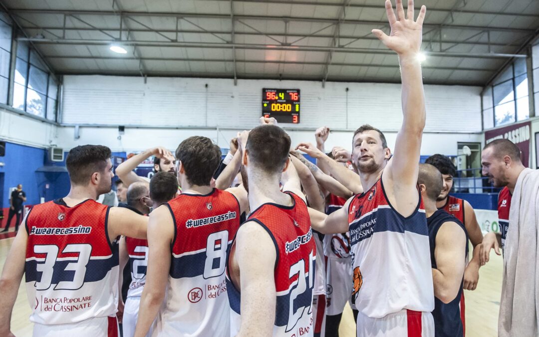 La Virtus Cassino si qualifica matematicamente per la post-season: battuta Monopoli, 96-76