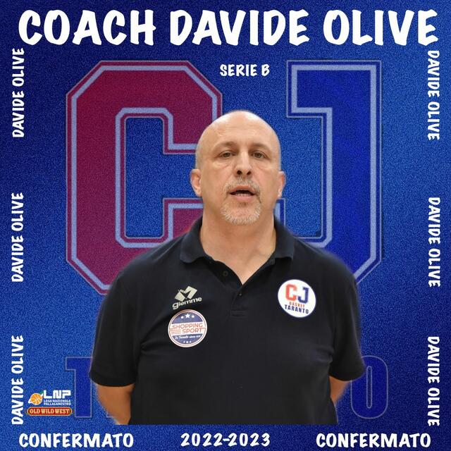 CJ Taranto, coach Olive ha rinnovato!