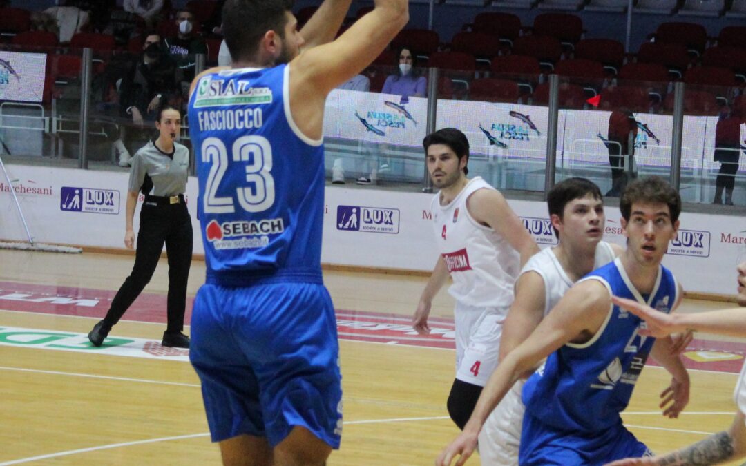 Pescara Basket, prestazione da dimenticare sul campo di Chieti
