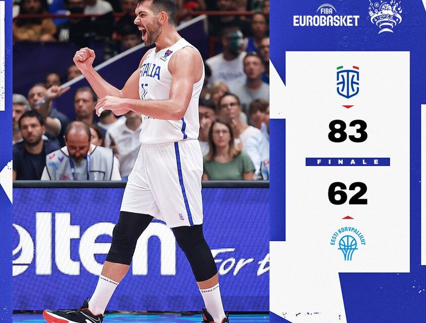 Esordio con vittoria per l’Italia ad EuroBasket: 83-62 all’Estonia