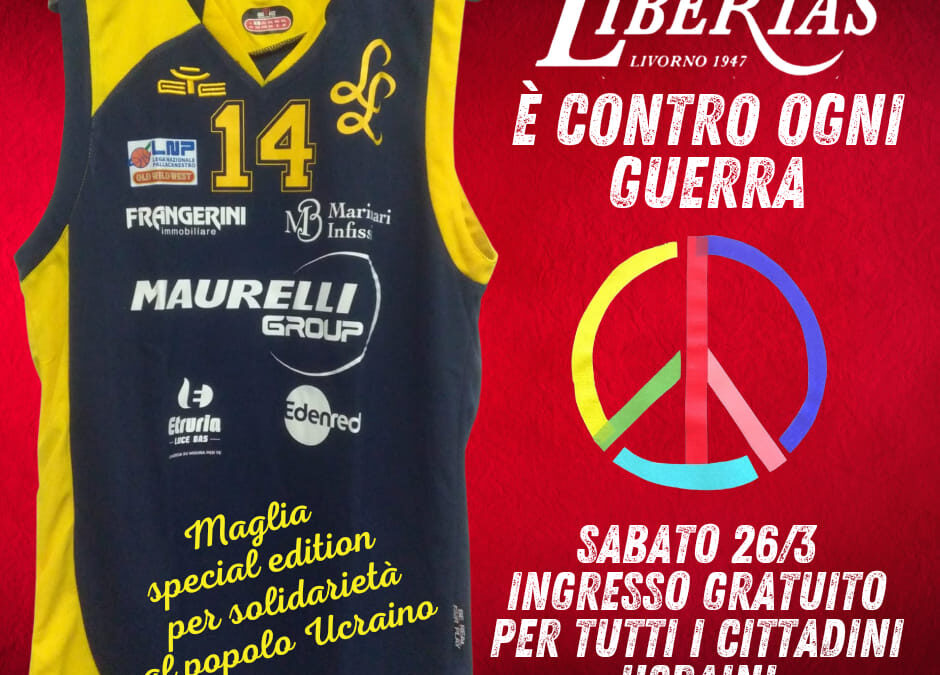 Libertas Livorno, partita gratis ai cittadini ucraini e maglia gialloblù contro Oleggio