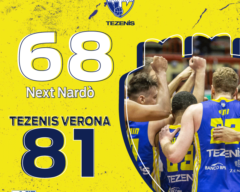 6a vittoria consecutiva per Verona: domata Nardò 68-81