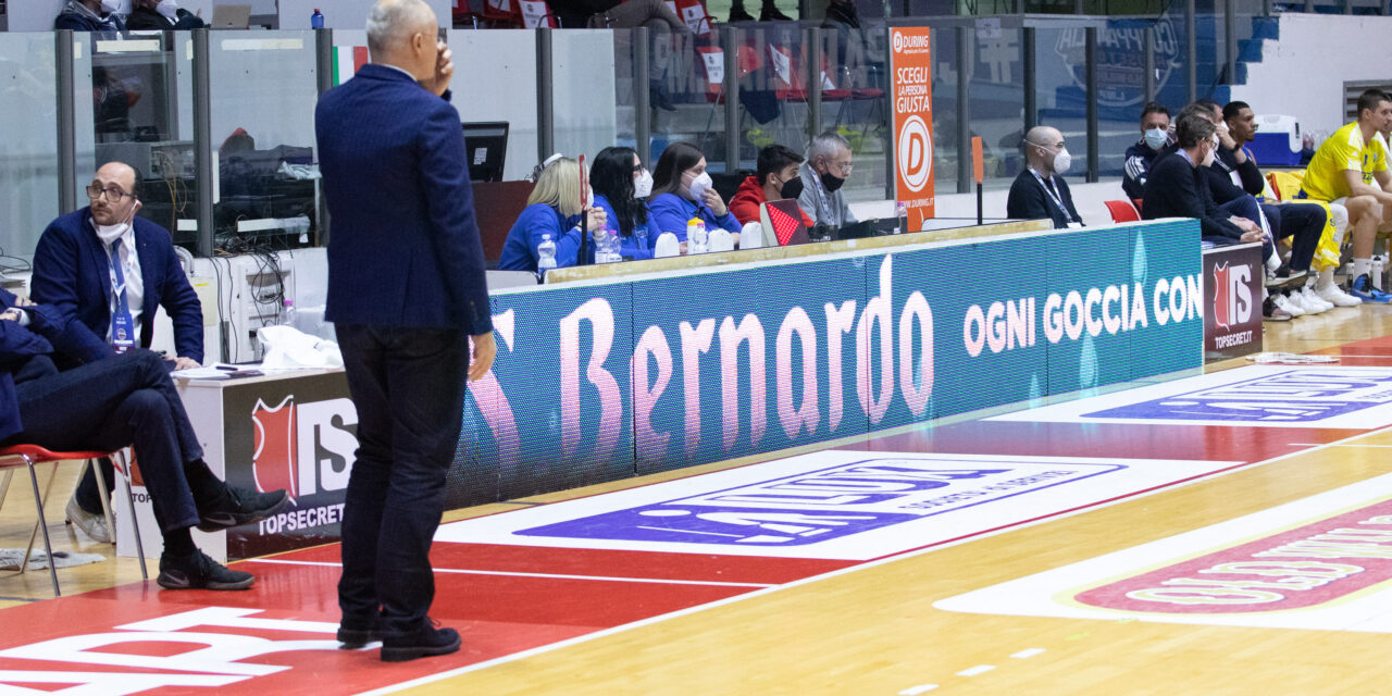 Acqua San Bernardo Cantù, coach Sodini: “In questi tre giorni siamo andati oltre i nostri limiti”