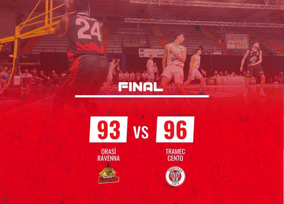 Cento si impone sul parquet di Ravenna dopo un supplementare: 93-96 il finale