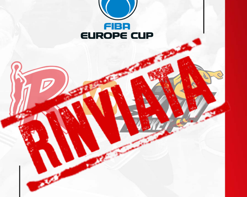 Unahotels Reggio Emilia, rinviato il match di FIBA Europe Cup contro Kiev