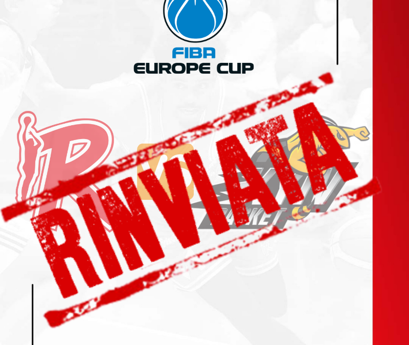 Unahotels Reggio Emilia, rinviato il match di FIBA Europe Cup contro Kiev