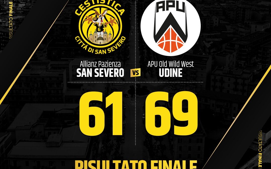 San Severo è da applausi, ma vince Udine 61-69