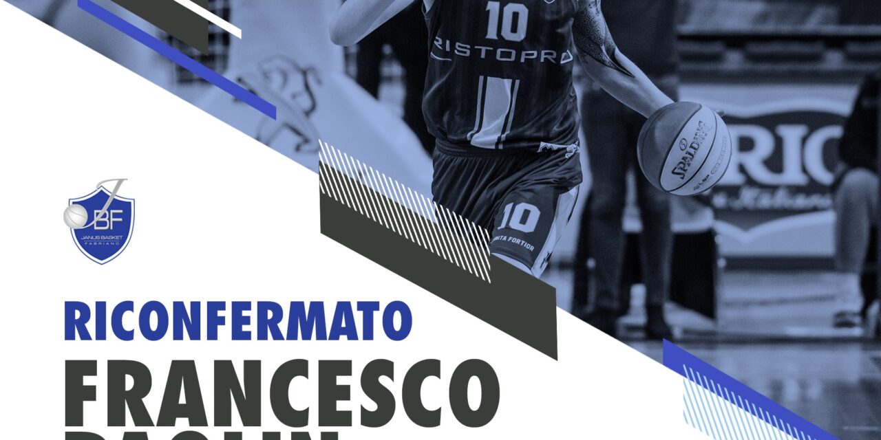 Janus Basket Fabriano, Francesco Paolin confermato anche per la stagione 2020/21