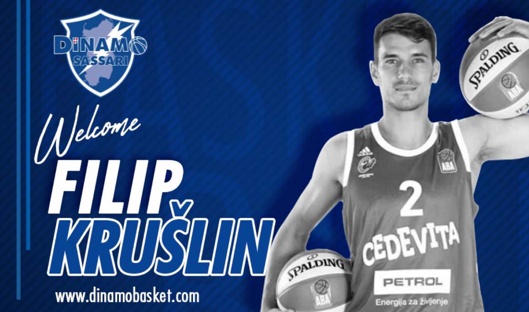 Dinamo Sassari, il croato Filip Kruslin alla corte di coach Pozzecco