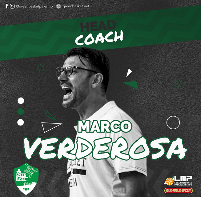 Green Basket Palermo, confermato coach Marco Verderosa