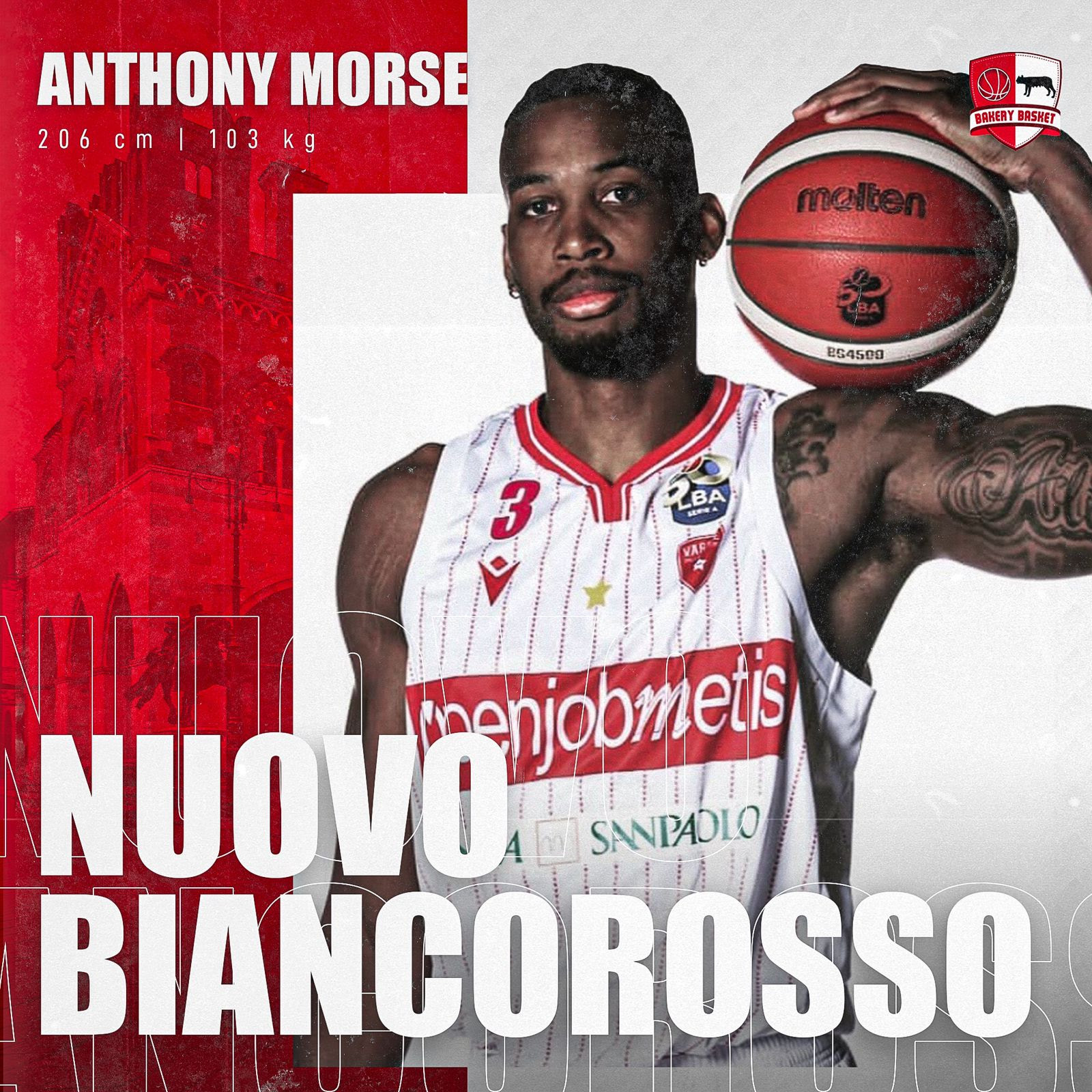 Anthony Morse lascia Mantova