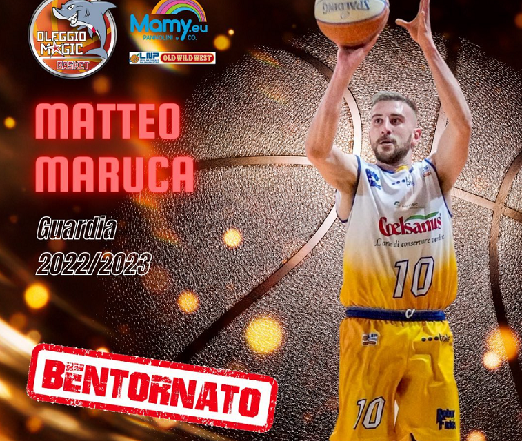 Oleggio Basket, ufficiale il ritorno di Matteo Maruca