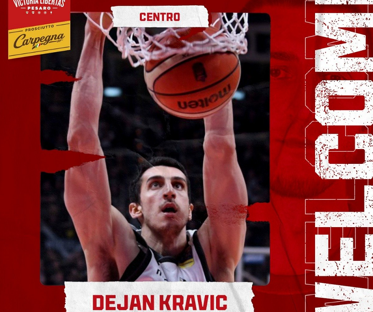 Vuelle Pesaro, ufficiale l’ingaggio di Dejan Kravic