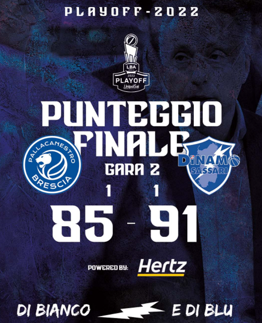 Serie A Playoff 2022, Sassari fa l’impresa: vittoria 85-91 a Brescia e serie impattata