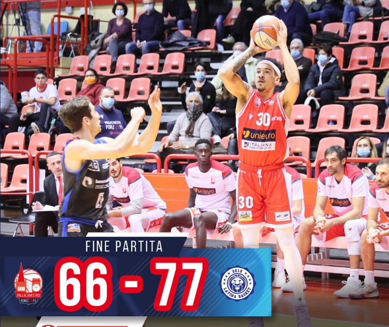 Serie A2 Girone Rosso, Latina sbanca Forlì 66-77