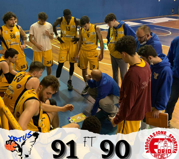 Serie B Girone D, che battaglia tra Virtus Pozzuoli e Forio Basket. Dopo due OT, vincono 91-90 i ragazzi di coach Tagliaferri