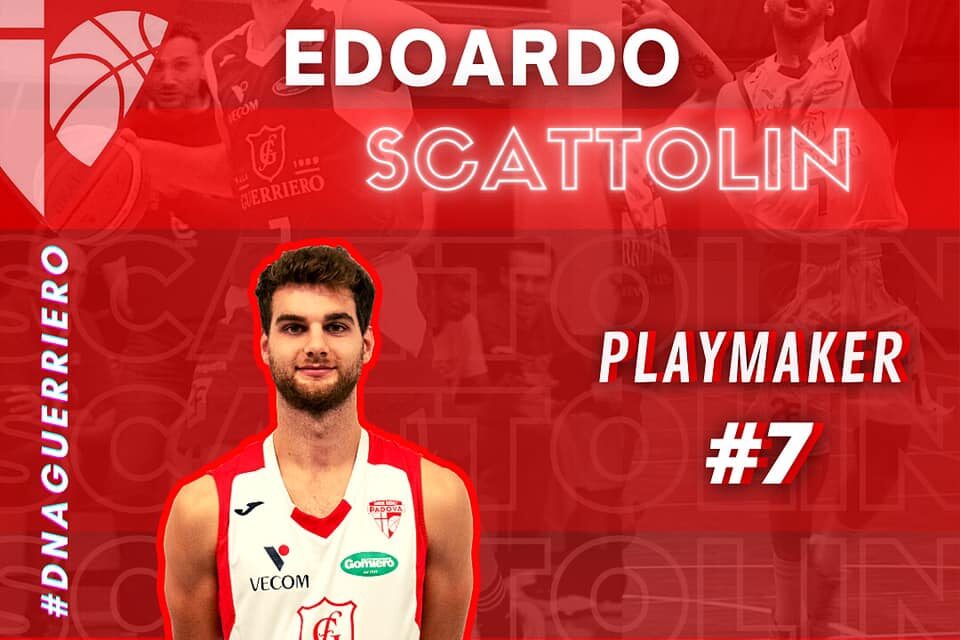 Unione Basket Padova, per il terzo anno di fila Edoardo Scattolin farà parte del roster di coach Calgaro