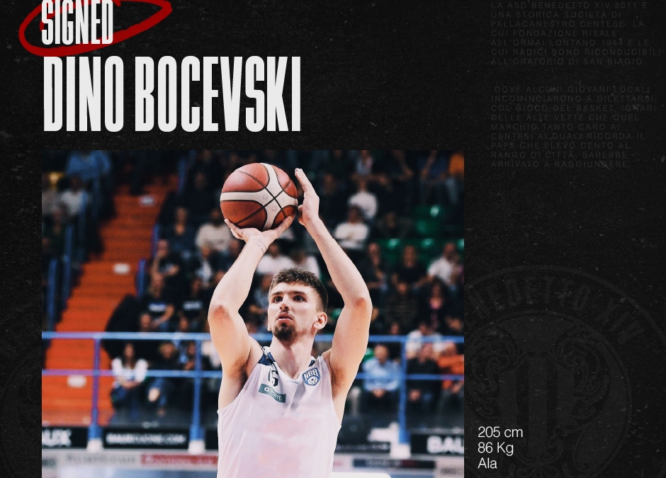 Dino Bocevski entra nel roster della Sella Cento