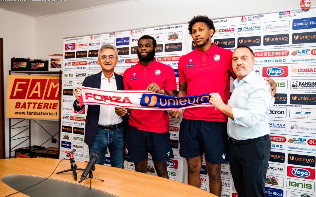 Pallacanestro Forlì, presentati Kadeem Allen e Xavier Johnson